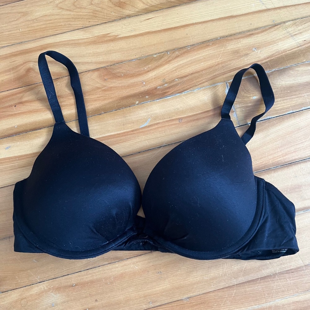 VICTORIA'S SECRET Fabulous Plunge Push Up Bra Black 36C